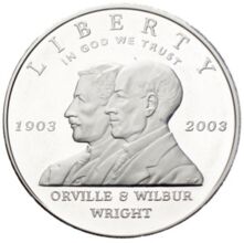 Orville Wilbur Wright 2003 Silberdollar USA