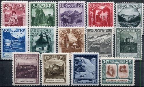 Briefmarken des Fürstentums Liechtenstein