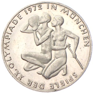 Olympiamünzen Deutschland 1972 10 Mark