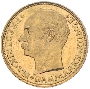 20 Kronen Gold Frederik VIII. König von Dänemark 1906–1912