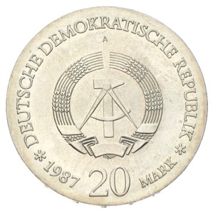 DDR 20 Mark historisches Stadtsiegel 1987