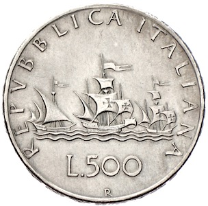 Italien 500 Lire Caravelle 1960