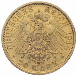 20 Mark Preussen Wilhelm Gold