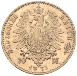 Reichsadler Goldmünzen 1870-1873