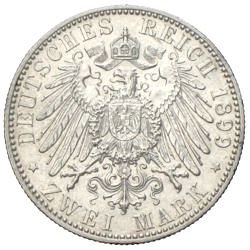 2 Mark Reuss Heinrich XXII. v. G. G. Ält. L. Souv. Fürst Reuss 1899 Kaiserreich