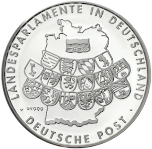 Magdeburg Silbermedaille Deutsche Post