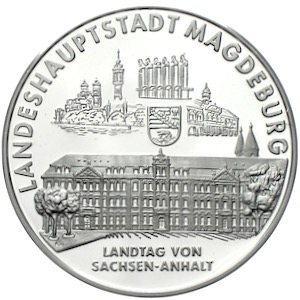 Magdeburg Silbermedaille Landesparlamente