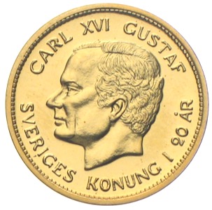 1000 Kronen Schweden Carl Regierungsjubiläum 1993 Gold