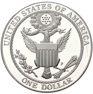 USA 1 Silver Dollar 2008 Bald Eagle