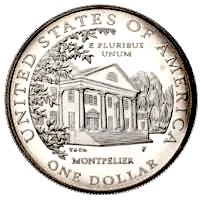 USA Dolley Madison Silber Dollar