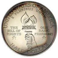 USA Bill of Rights Half Dollar James Madison